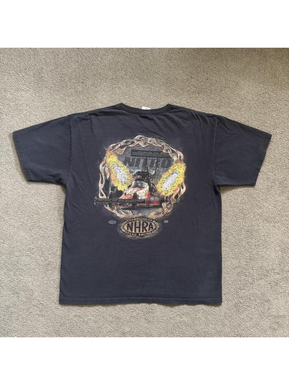Vintage Faded NHRA Drag Racing Championship Tee with a sick back Graphic
